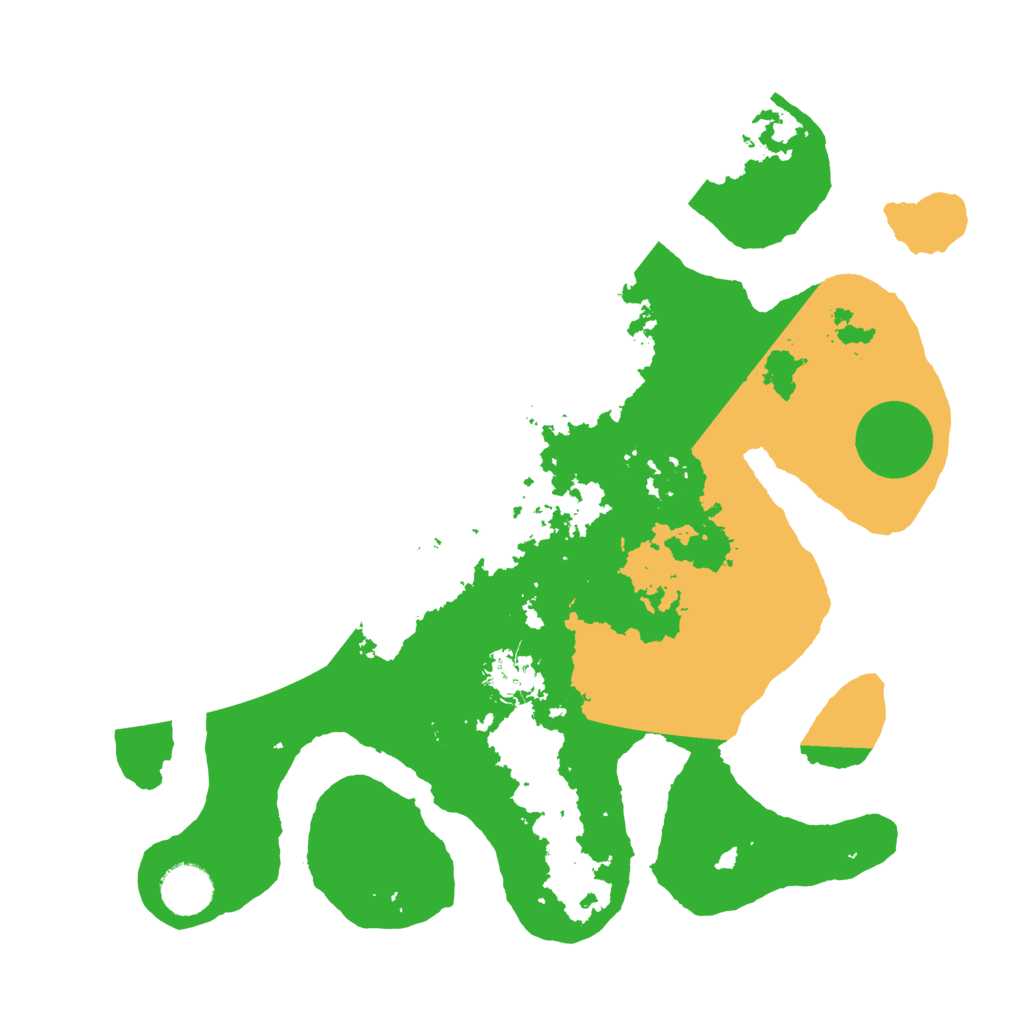 Biome Rust Map: Barren, Size: 3500, Seed: 963926