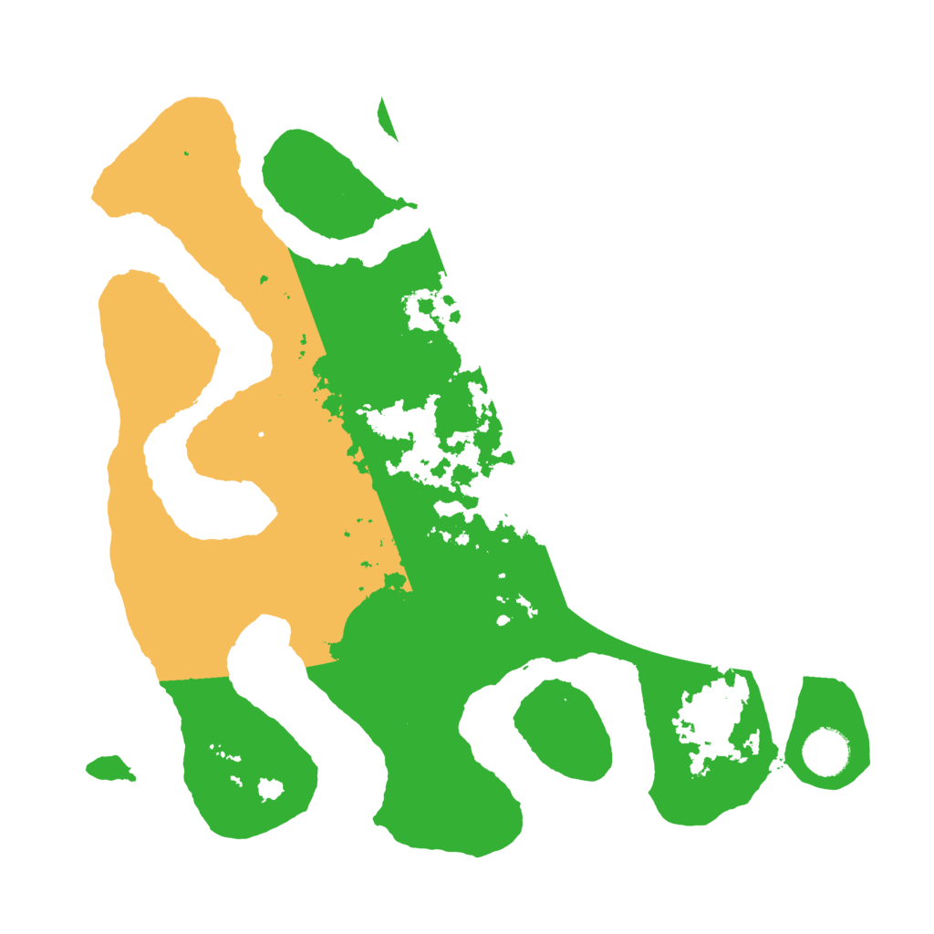 Biome Rust Map: Barren, Size: 3500, Seed: 1340951