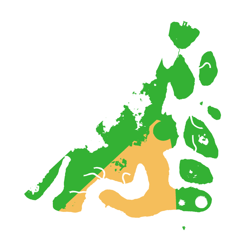Biome Rust Map: Procedural Map, Size: 3500, Seed: 3840339