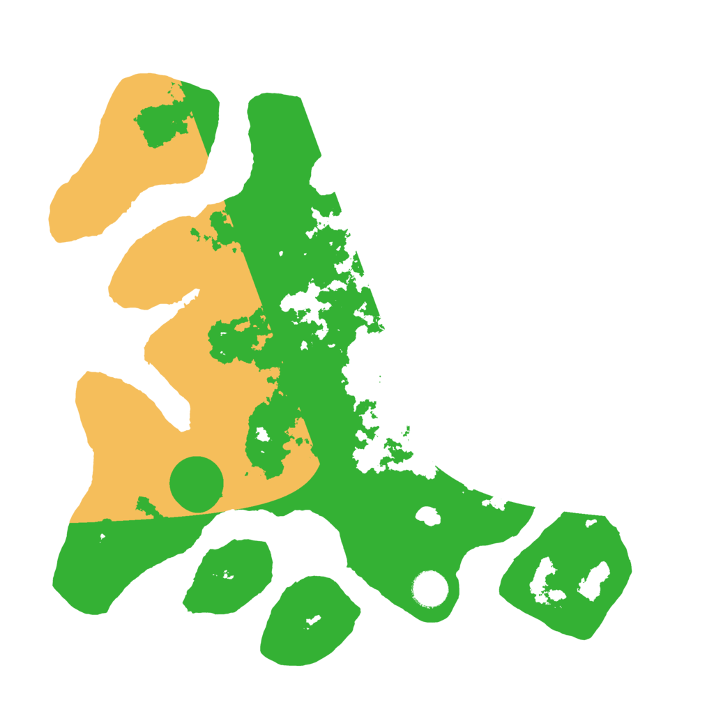 Biome Rust Map: Barren, Size: 3500, Seed: 3414935