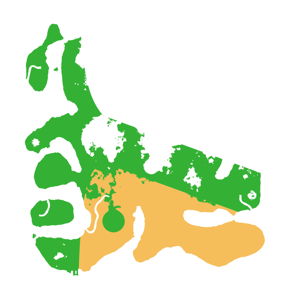 Biome Rust Map: Procedural Map, Size: 3500, Seed: 4999183