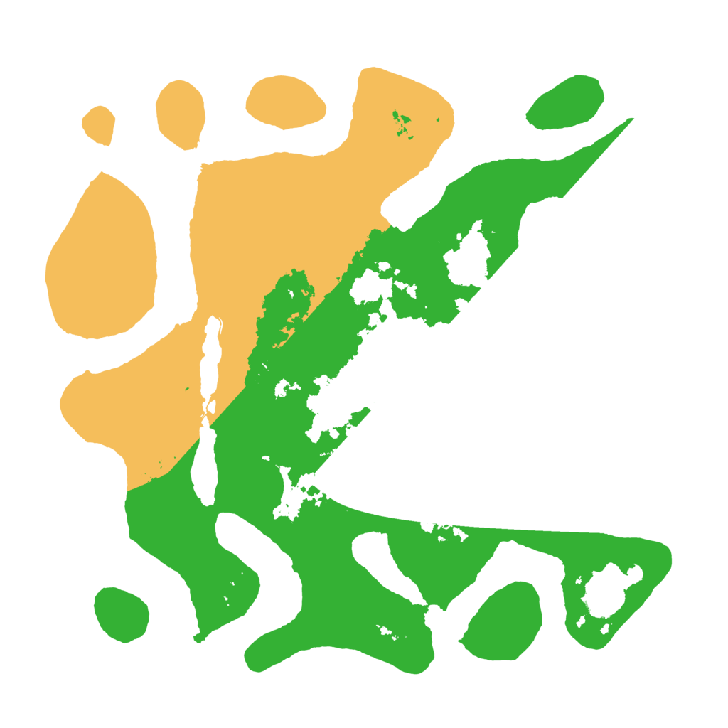 Biome Rust Map: Barren, Size: 3500, Seed: 6243802