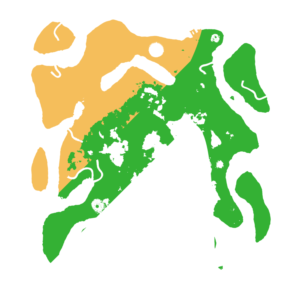 Biome Rust Map: Procedural Map, Size: 3500, Seed: 2135725