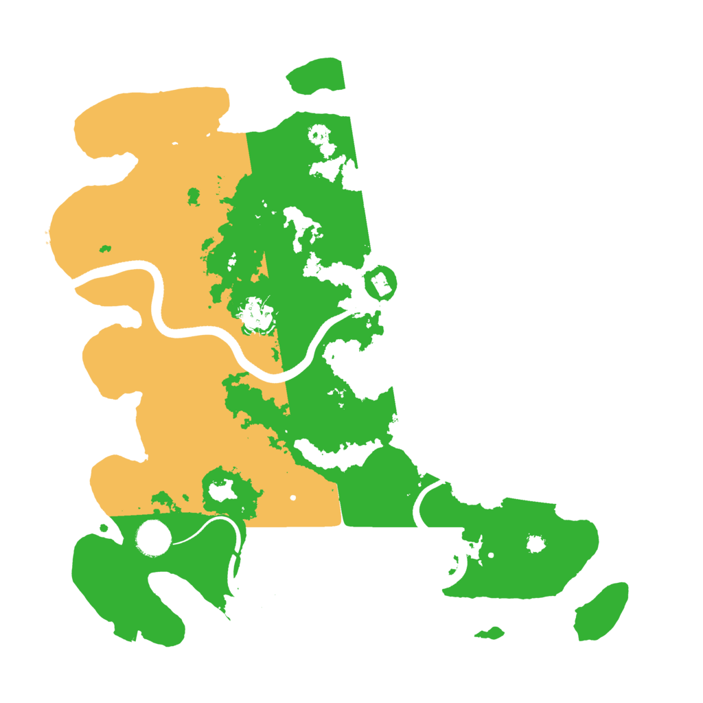 Biome Rust Map: Procedural Map, Size: 3500, Seed: 279306