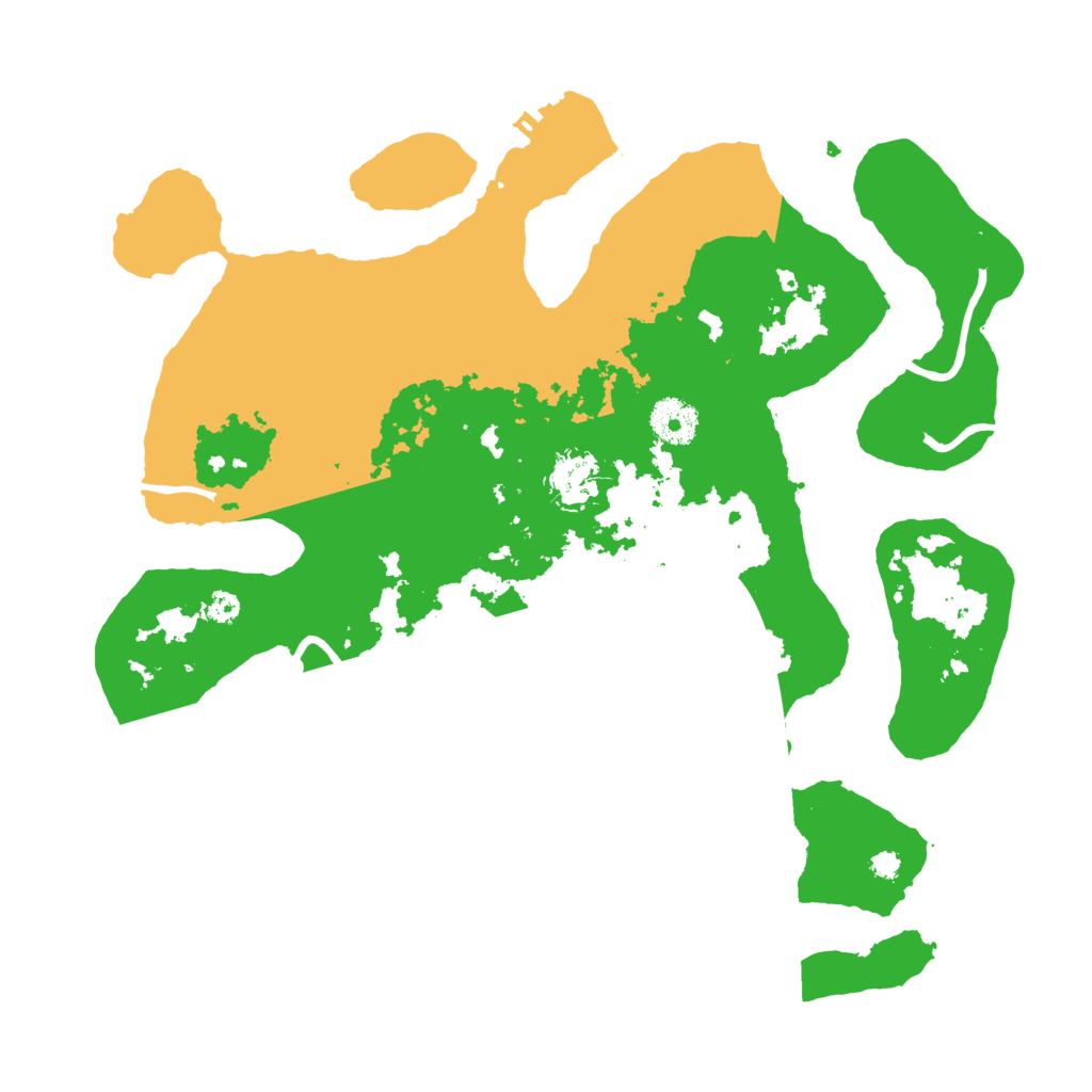 Biome Rust Map: Procedural Map, Size: 3500, Seed: 1046489