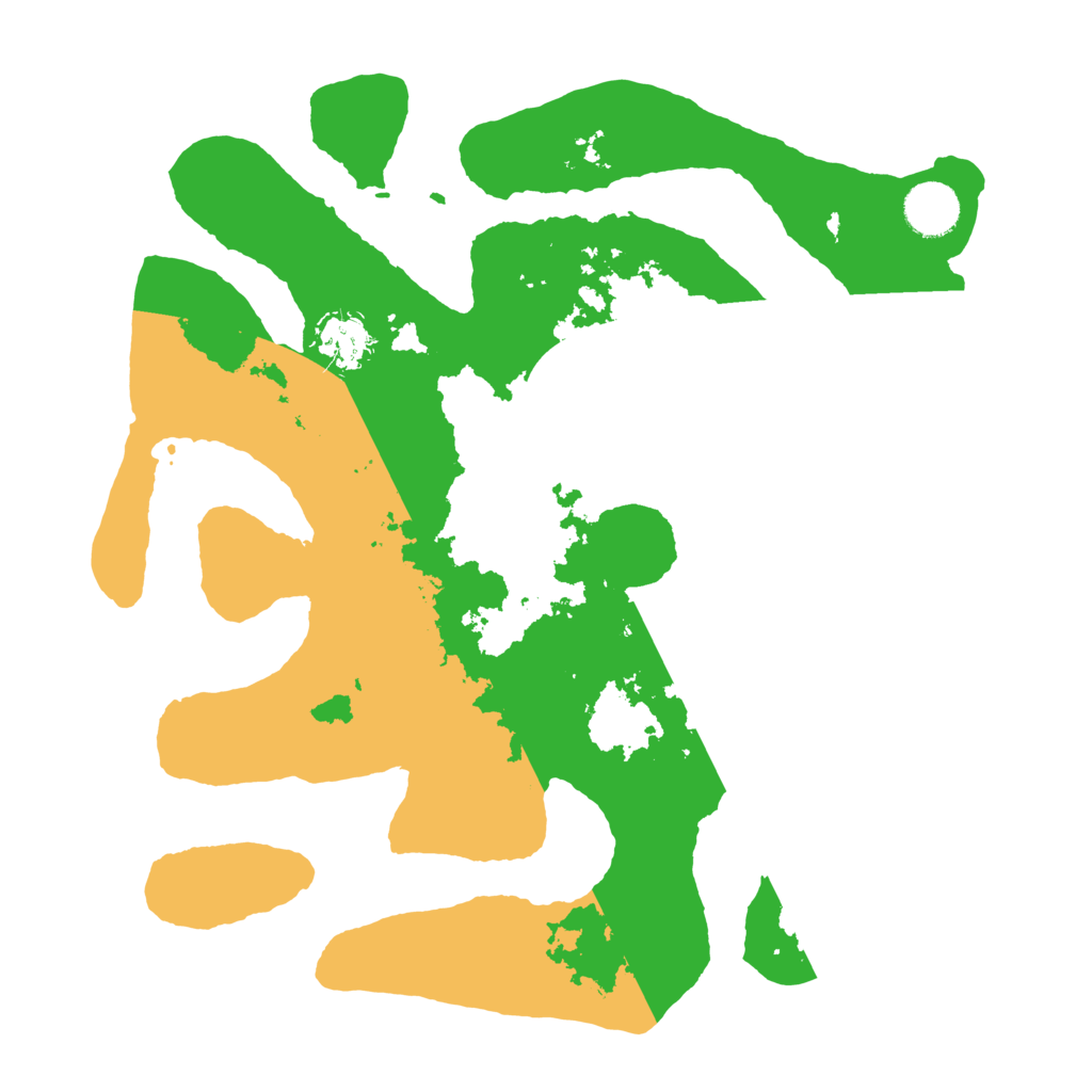 Biome Rust Map: Barren, Size: 3500, Seed: 4440560