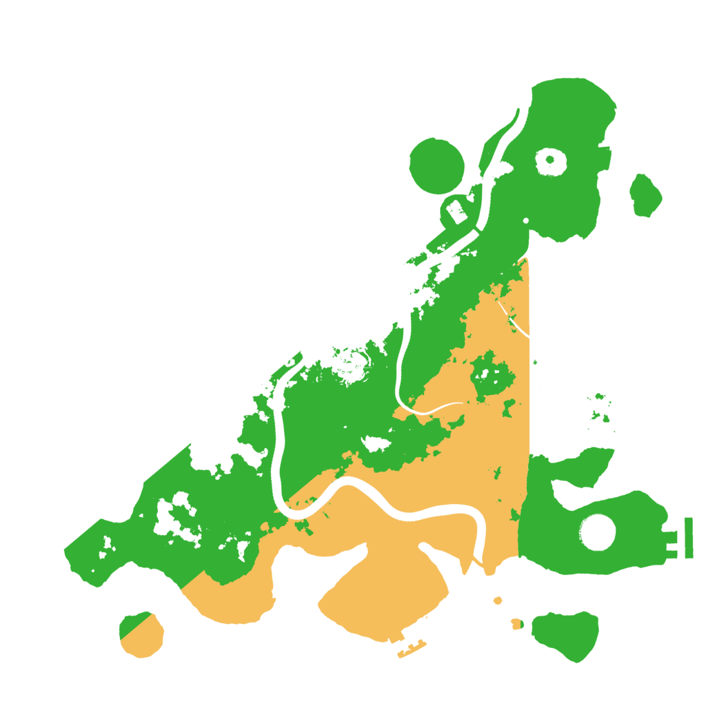 Biome Rust Map: Procedural Map, Size: 3500, Seed: 3101294