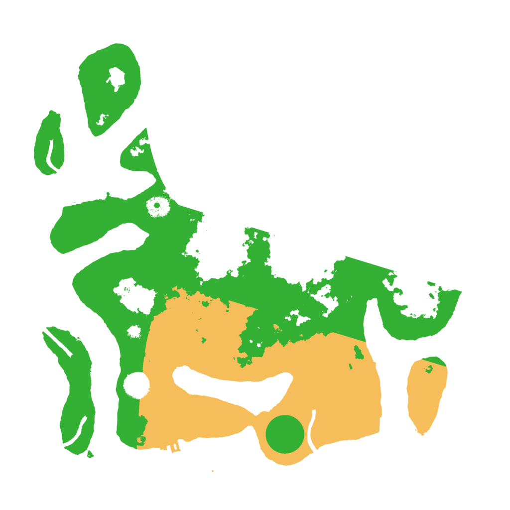 Biome Rust Map: Procedural Map, Size: 3500, Seed: 864007