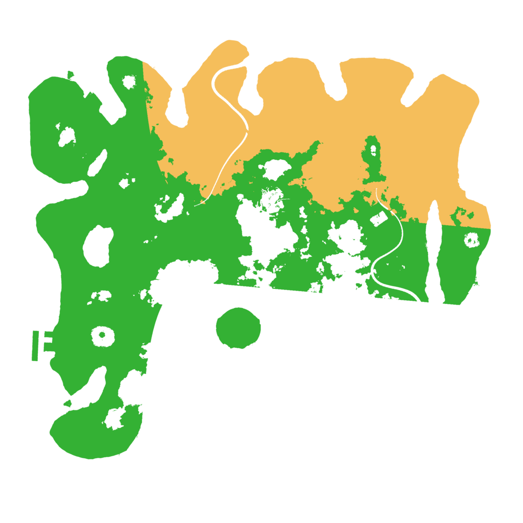 Biome Rust Map: Procedural Map, Size: 3500, Seed: 2806527