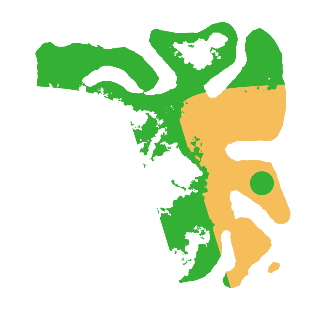 Biome Rust Map: Barren, Size: 3500, Seed: 4443335