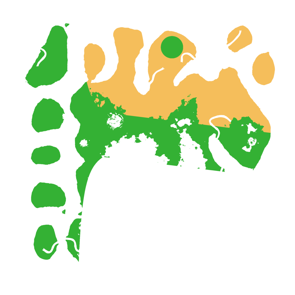 Biome Rust Map: Procedural Map, Size: 3500, Seed: 5791230