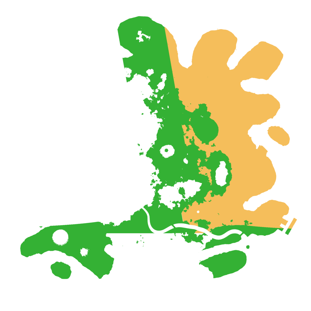Biome Rust Map: Procedural Map, Size: 3500, Seed: 6084059