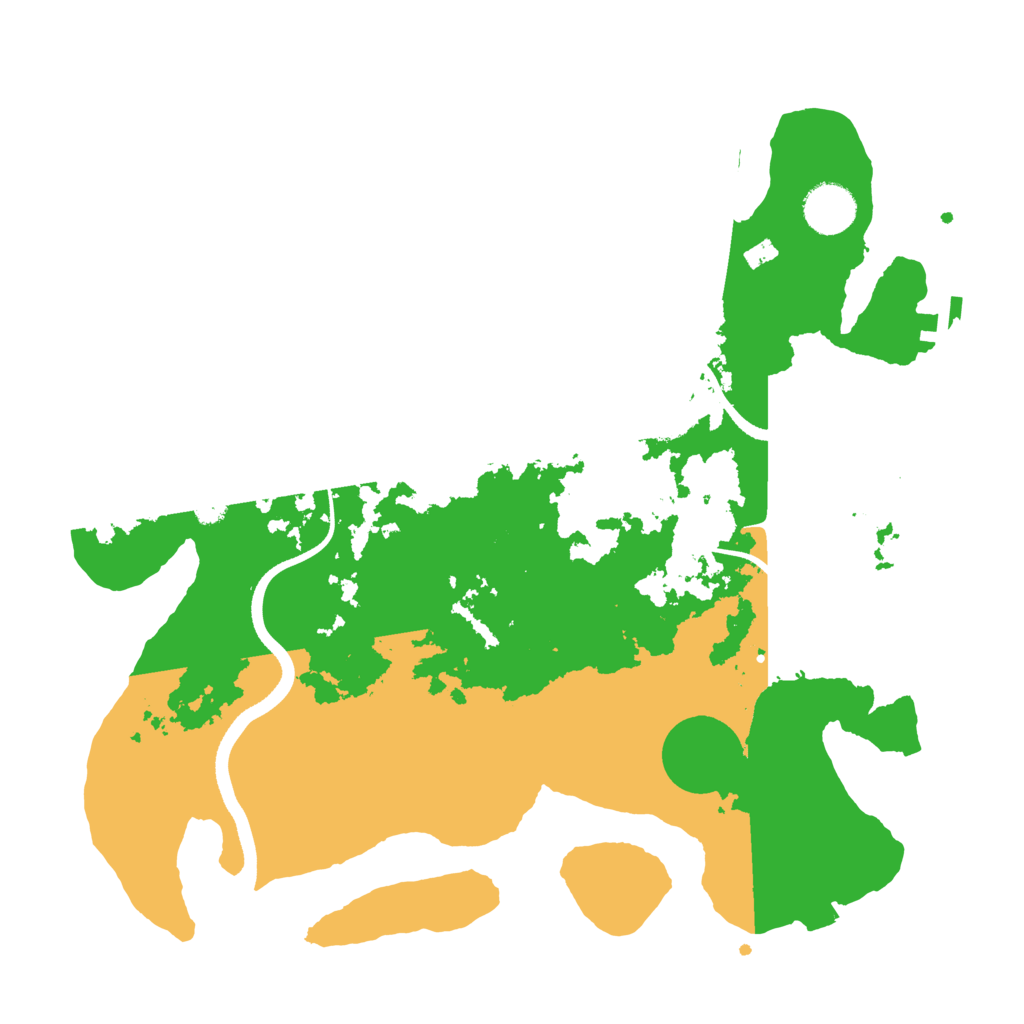 Biome Rust Map: Procedural Map, Size: 3500, Seed: 4372772