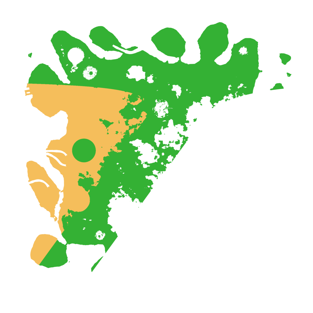 Biome Rust Map: Procedural Map, Size: 3500, Seed: 4055790