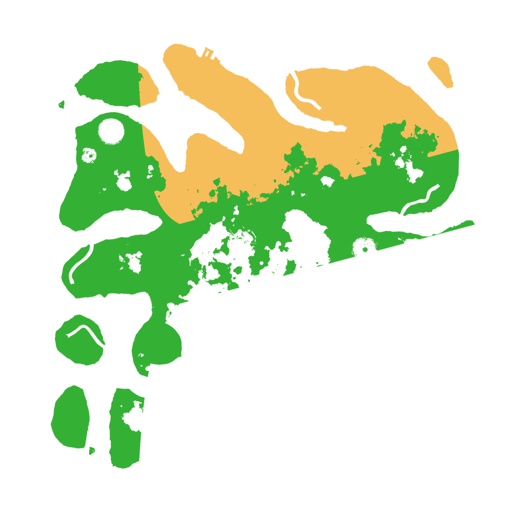 Biome Rust Map: Procedural Map, Size: 3500, Seed: 4262917