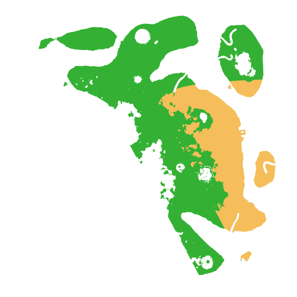 Biome Rust Map: Procedural Map, Size: 3500, Seed: 4900611