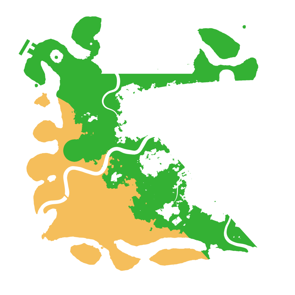 Biome Rust Map: Procedural Map, Size: 3500, Seed: 2924215