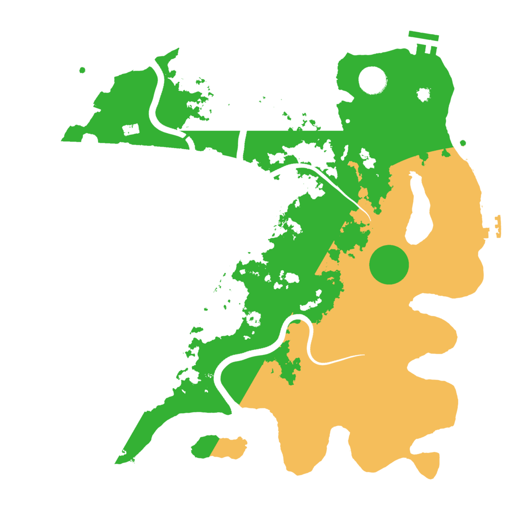 Biome Rust Map: Procedural Map, Size: 3500, Seed: 1438882
