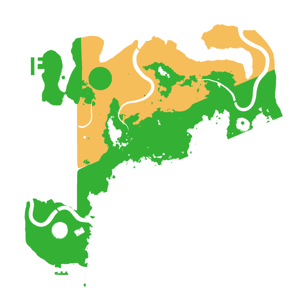 Biome Rust Map: Procedural Map, Size: 3500, Seed: 5180960