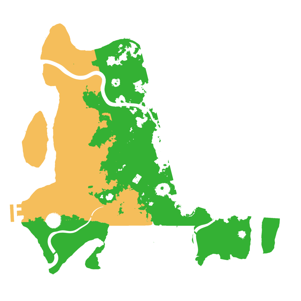Biome Rust Map: Procedural Map, Size: 3500, Seed: 385610