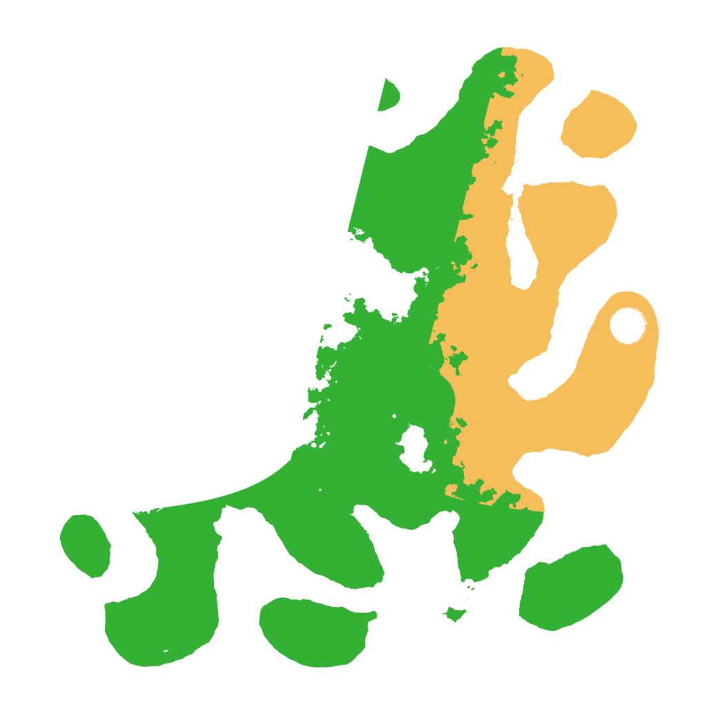 Biome Rust Map: Barren, Size: 3500, Seed: 6407505