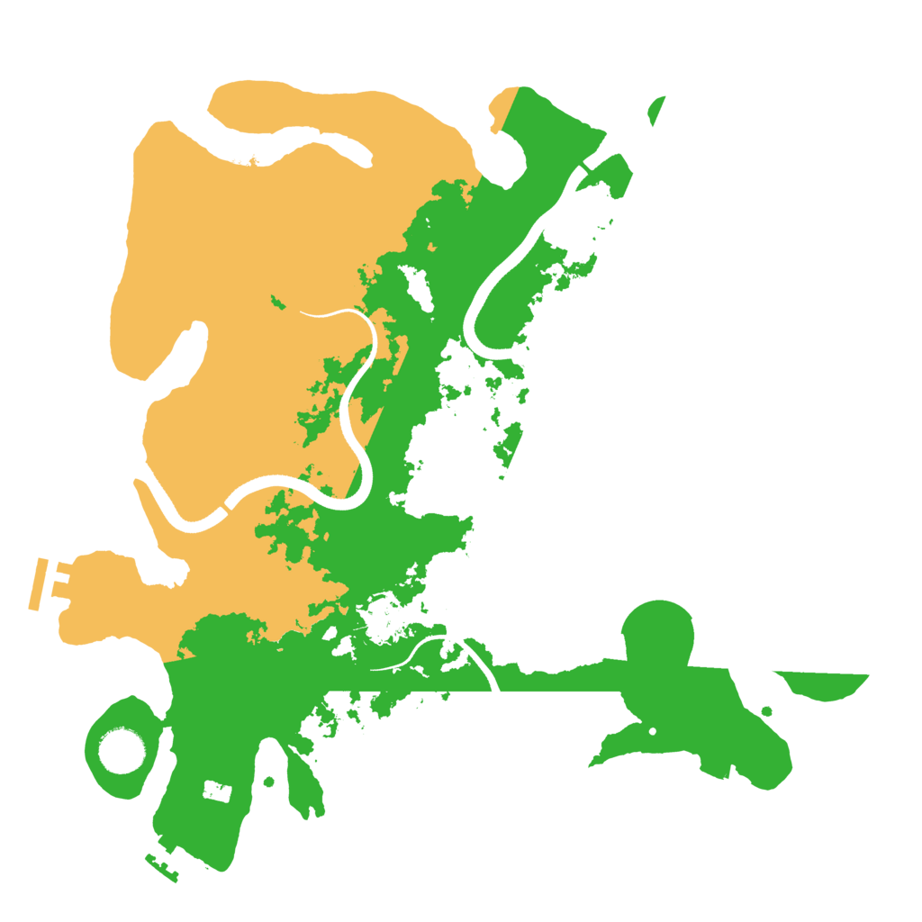 Biome Rust Map: Procedural Map, Size: 3550, Seed: 386668