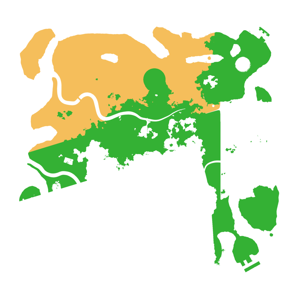 Biome Rust Map: Procedural Map, Size: 3500, Seed: 1645842