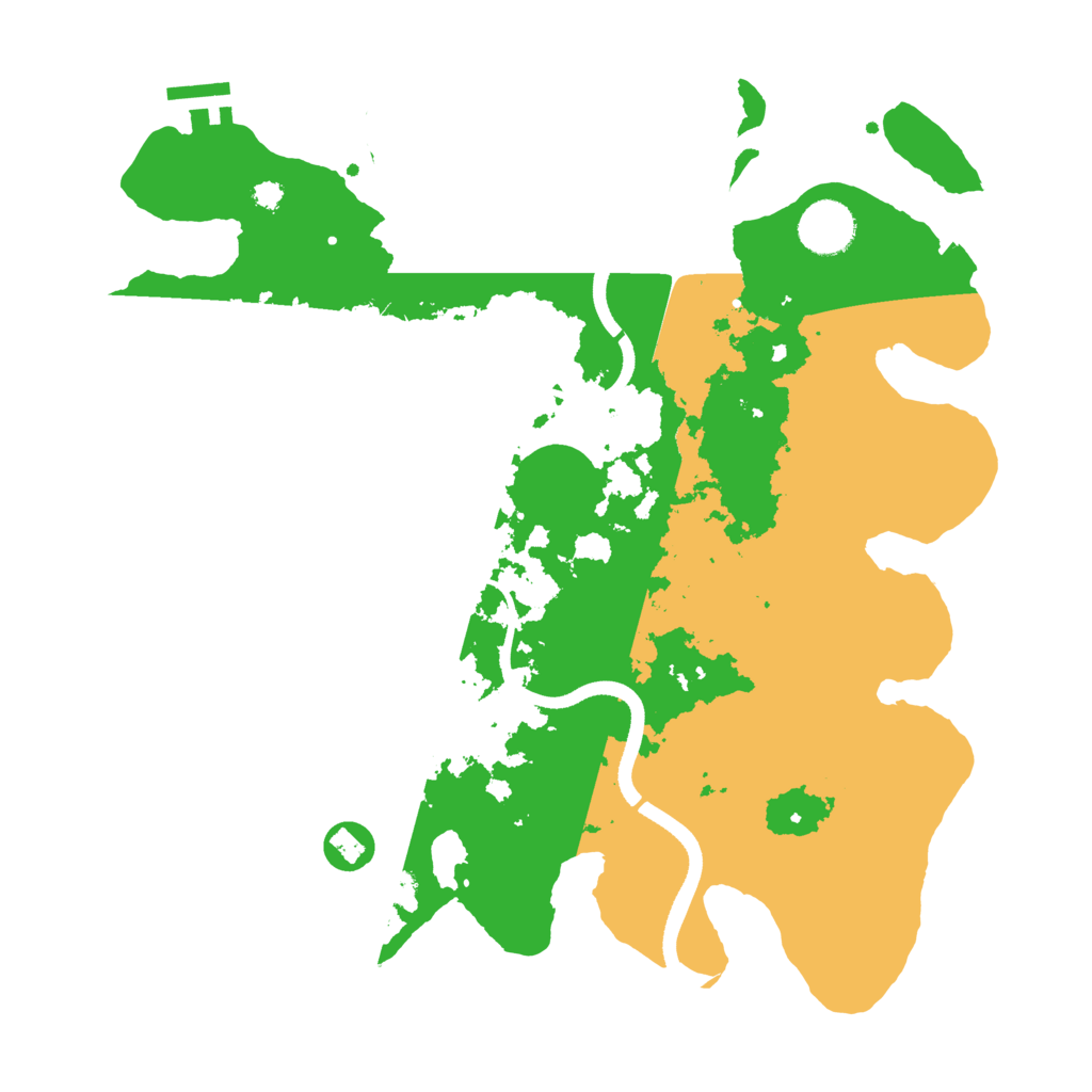 Biome Rust Map: Procedural Map, Size: 3500, Seed: 2458675