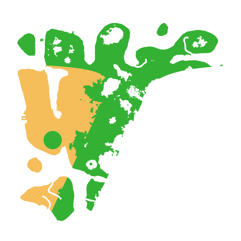 Biome Rust Map: Procedural Map, Size: 3500, Seed: 657927