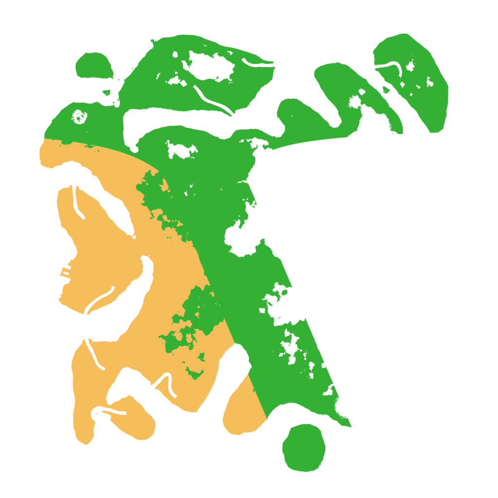 Biome Rust Map: Procedural Map, Size: 3500, Seed: 511452