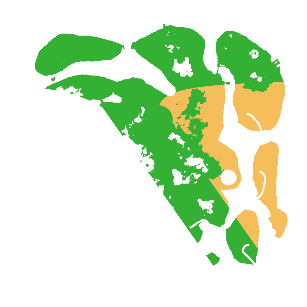 Biome Rust Map: Procedural Map, Size: 3500, Seed: 4895495