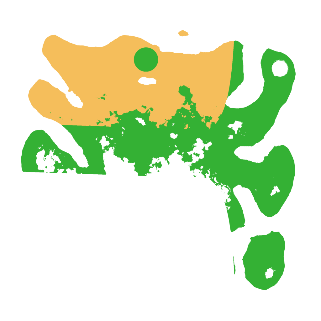 Biome Rust Map: Barren, Size: 3500, Seed: 5598070