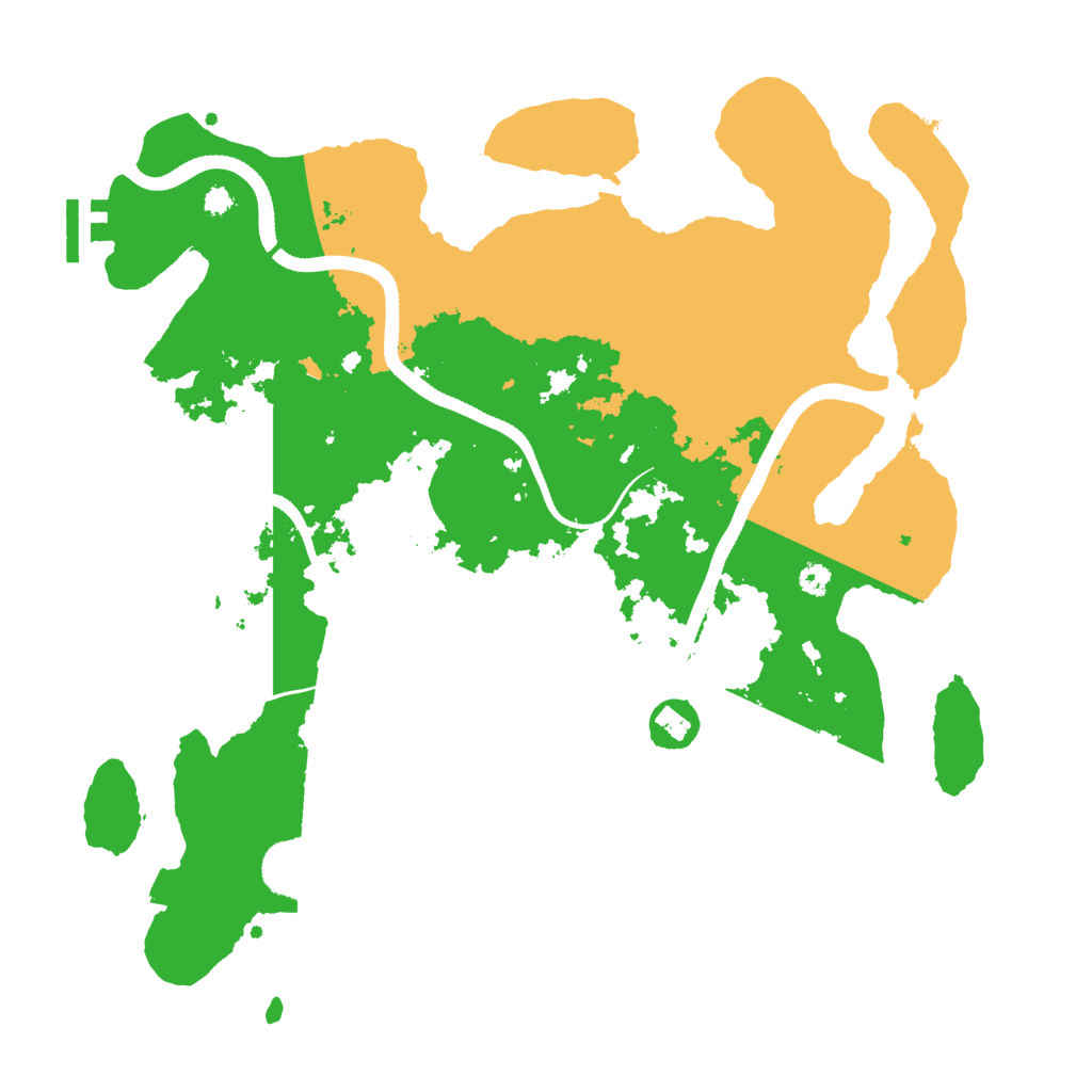 Biome Rust Map: Procedural Map, Size: 3500, Seed: 5000500