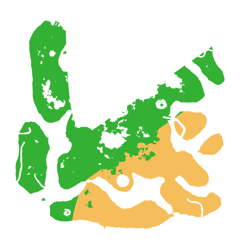 Biome Rust Map: Procedural Map, Size: 3500, Seed: 6150968