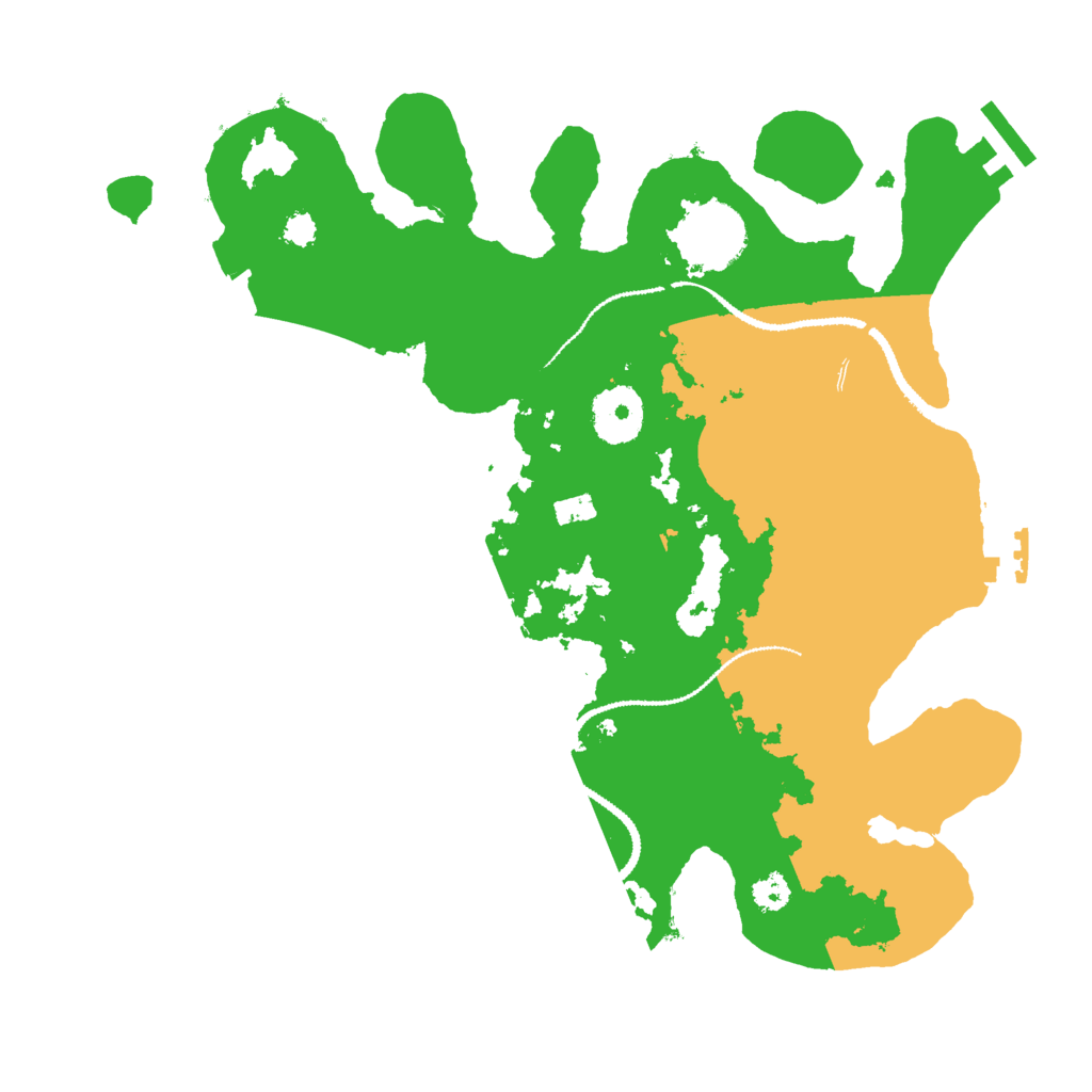 Biome Rust Map: Procedural Map, Size: 3000, Seed: 2035400748