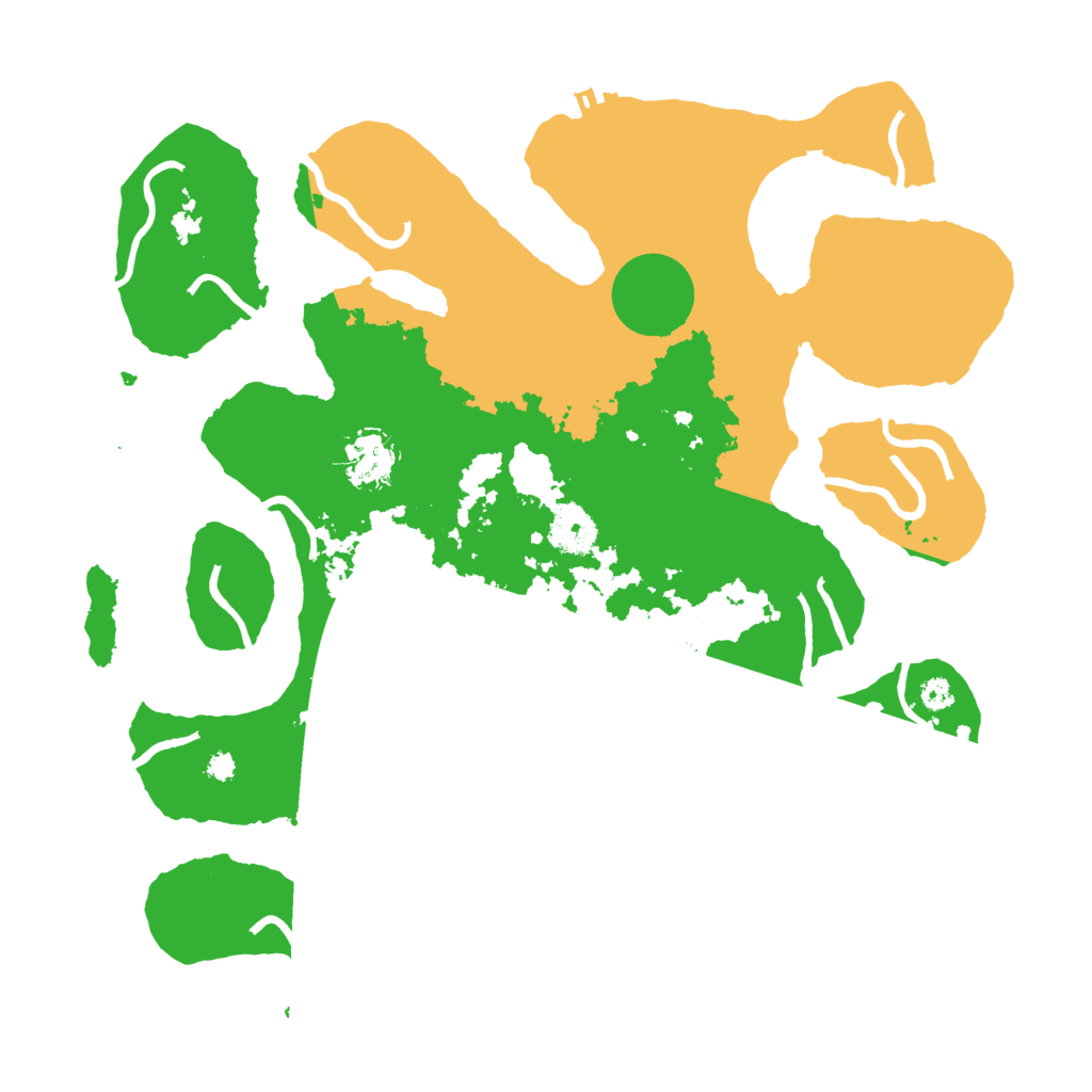 Biome Rust Map: Procedural Map, Size: 3500, Seed: 5943991