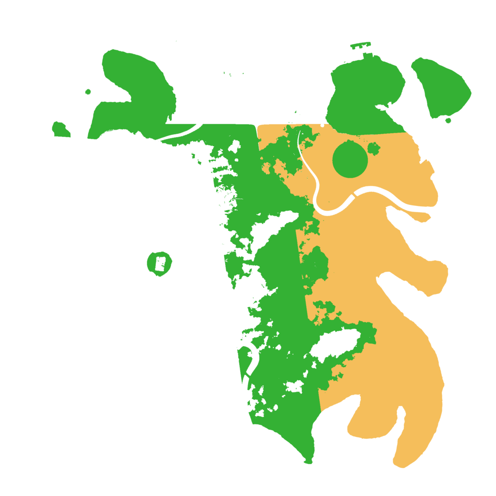 Biome Rust Map: Procedural Map, Size: 3700, Seed: 634609837
