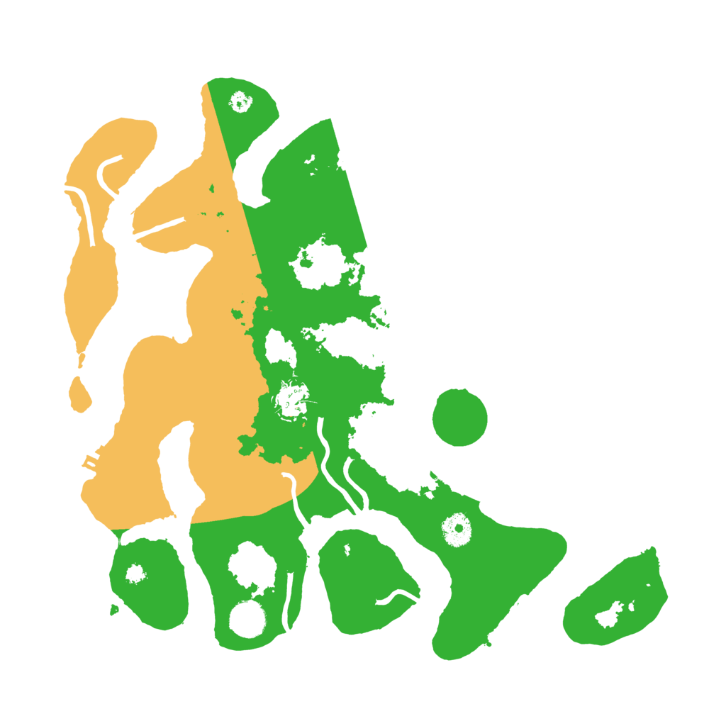 Biome Rust Map: Procedural Map, Size: 3500, Seed: 1624443