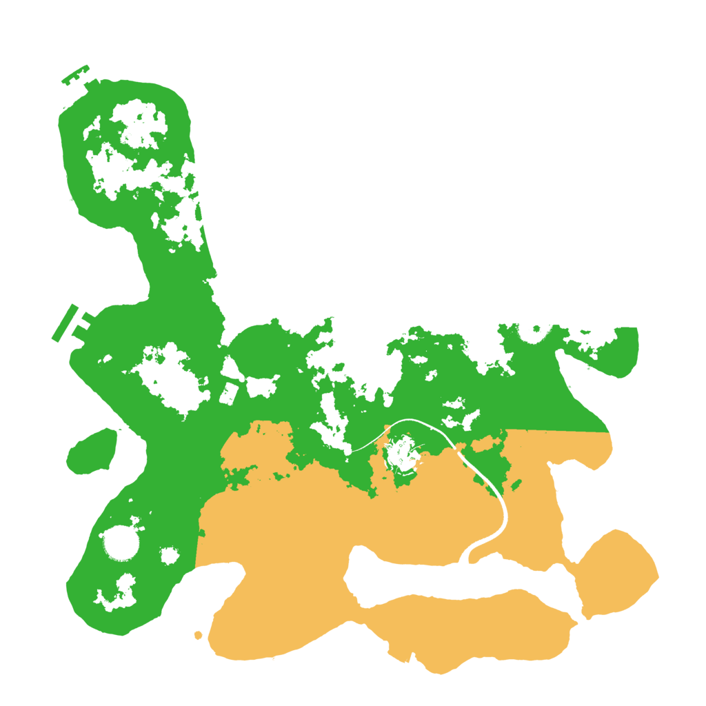 Biome Rust Map: Procedural Map, Size: 3500, Seed: 2832460