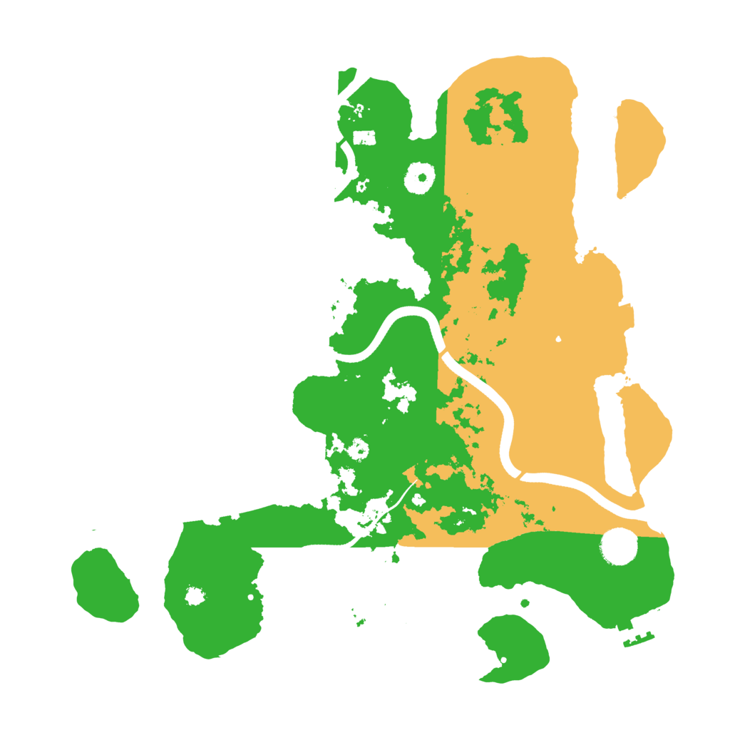 Biome Rust Map: Procedural Map, Size: 3500, Seed: 2232848