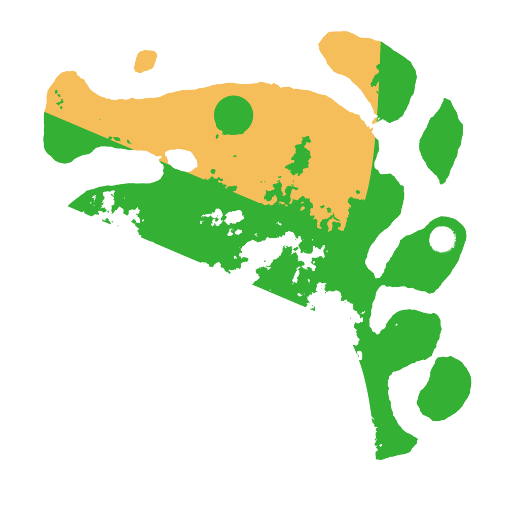 Biome Rust Map: Barren, Size: 3500, Seed: 91026