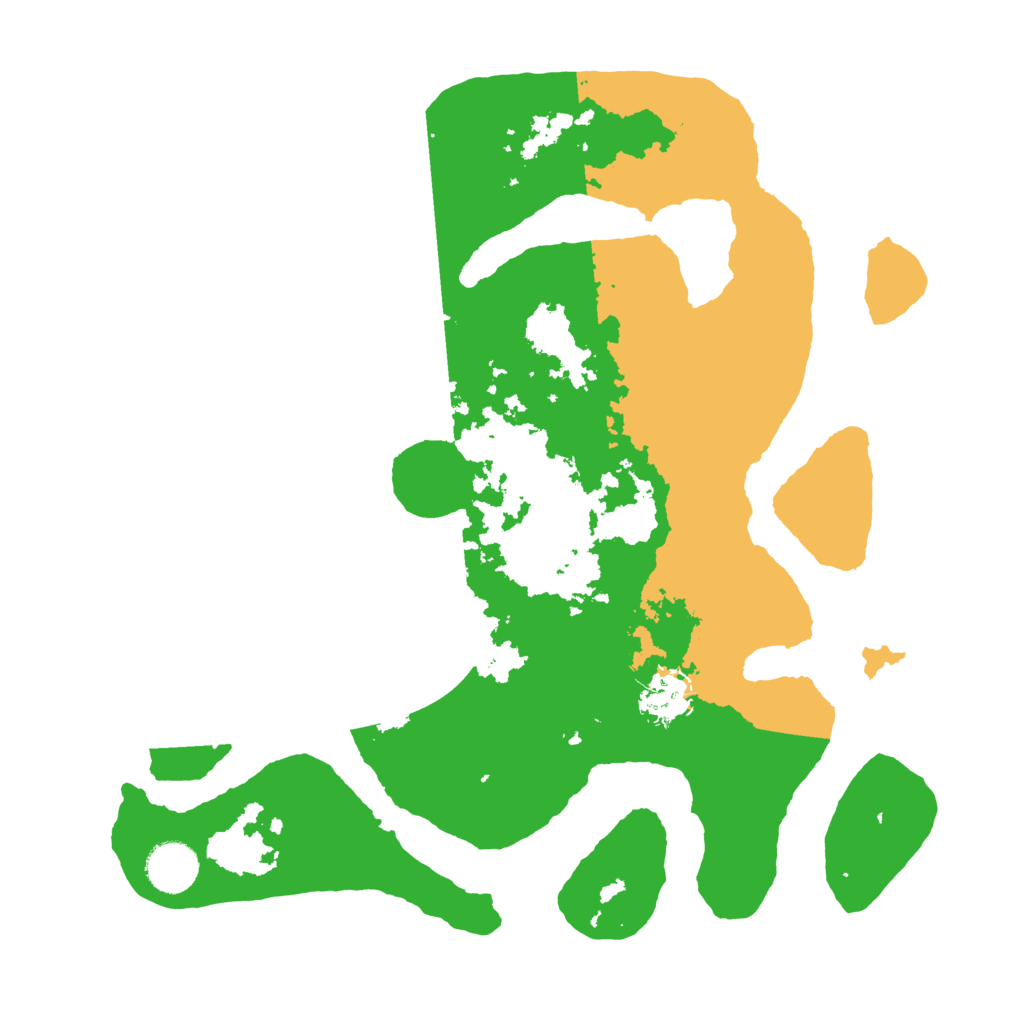 Biome Rust Map: Barren, Size: 3500, Seed: 3048549