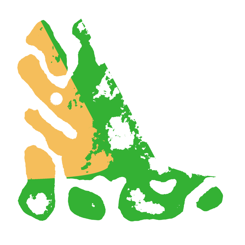 Biome Rust Map: Barren, Size: 3500, Seed: 5290265