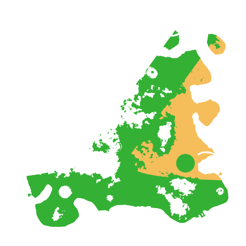 Biome Rust Map: Procedural Map, Size: 3500, Seed: 2114009