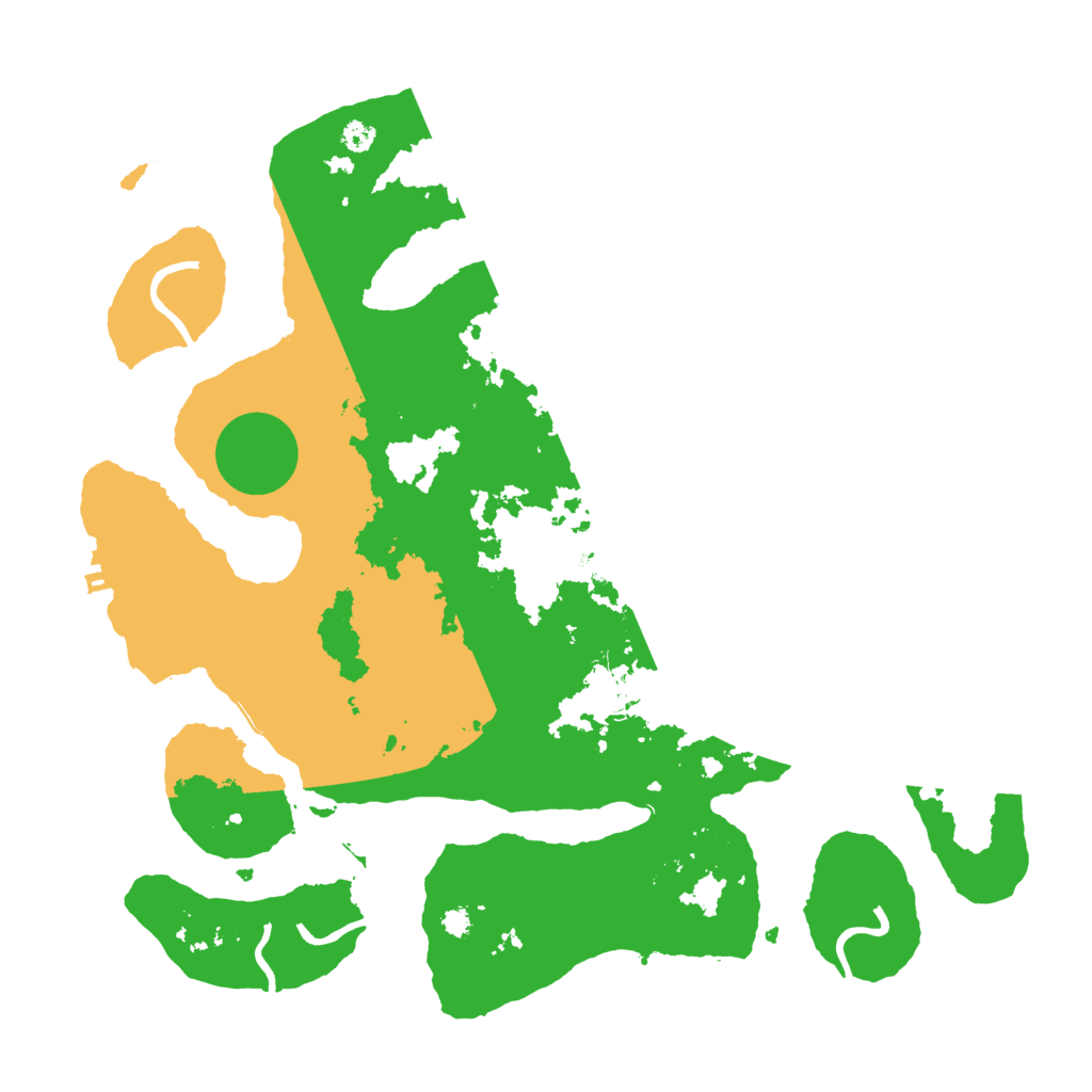 Biome Rust Map: Procedural Map, Size: 3500, Seed: 142349