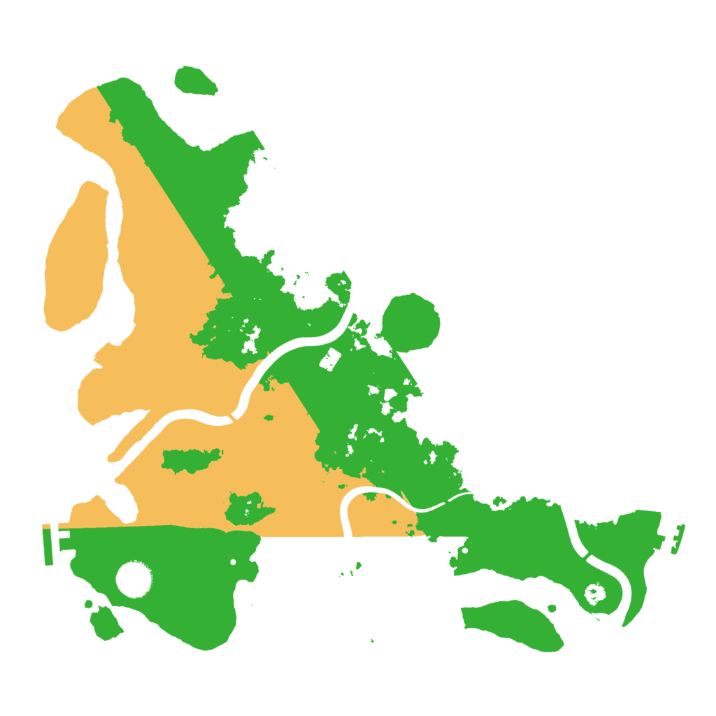 Biome Rust Map: Procedural Map, Size: 3500, Seed: 2949582