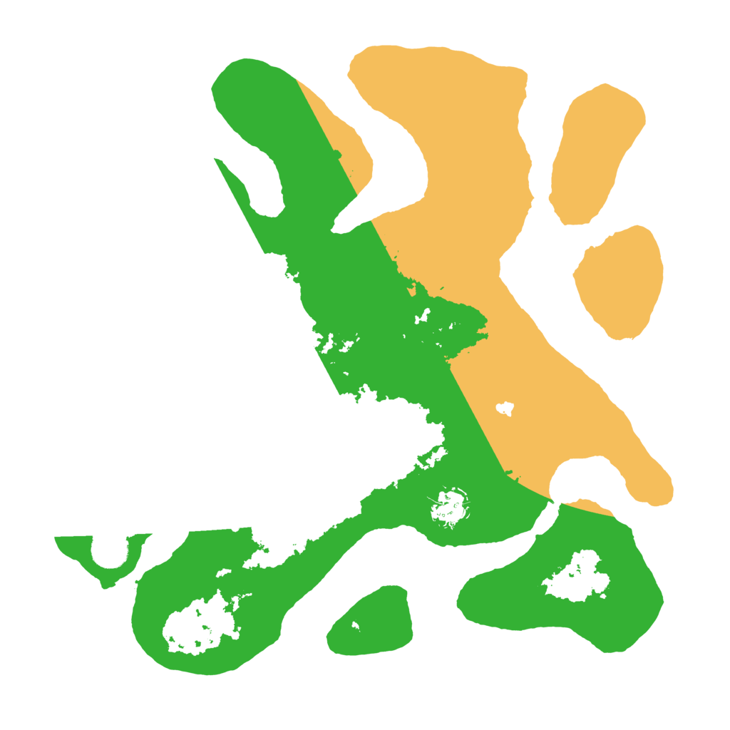 Biome Rust Map: Barren, Size: 3500, Seed: 3160418