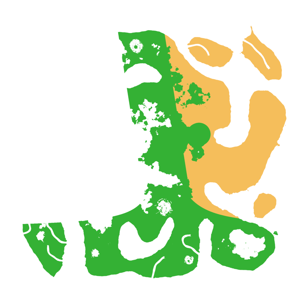 Biome Rust Map: Procedural Map, Size: 3500, Seed: 2592470