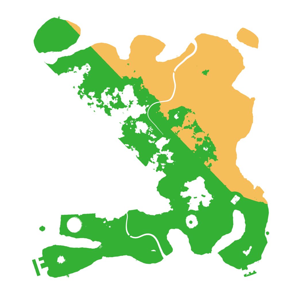 Biome Rust Map: Procedural Map, Size: 3500, Seed: 2614671
