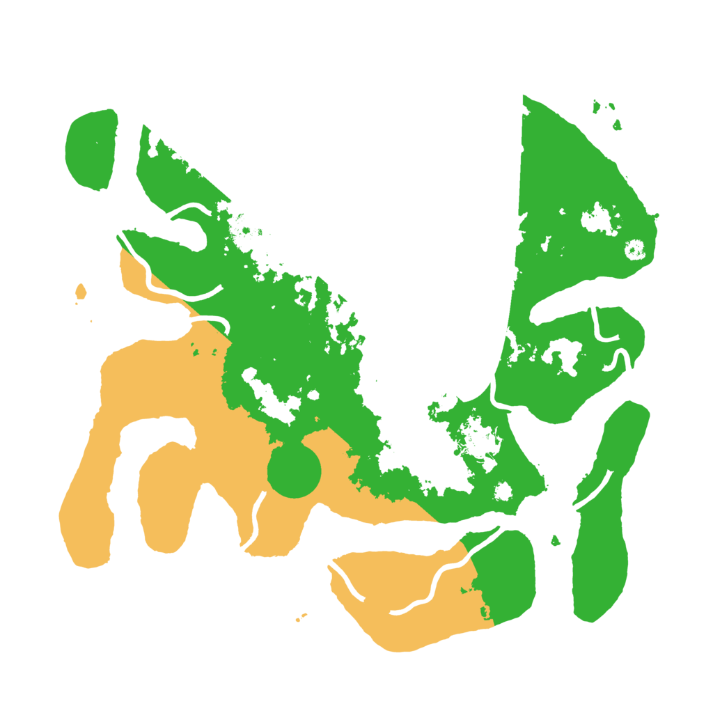 Biome Rust Map: Procedural Map, Size: 3500, Seed: 3584055